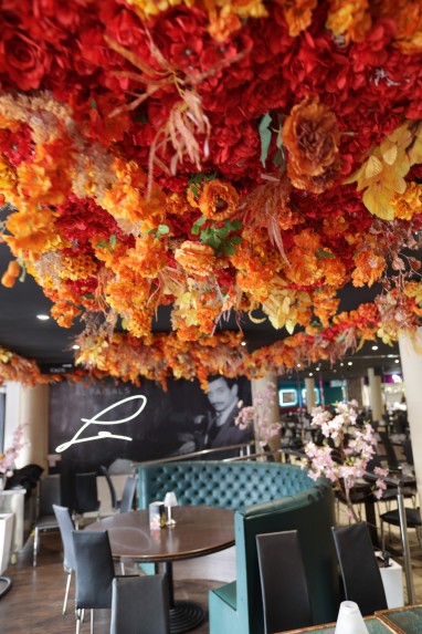 floral ceiling