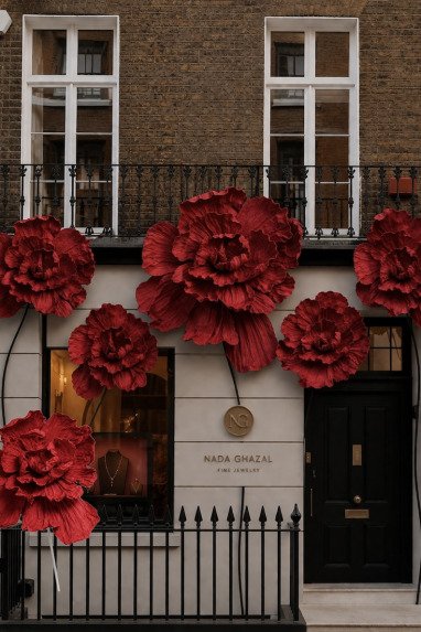 large artificial paper flowers