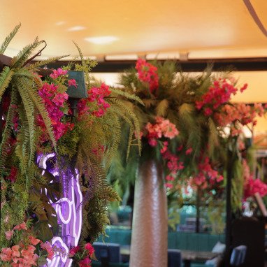 fake tall palm trees