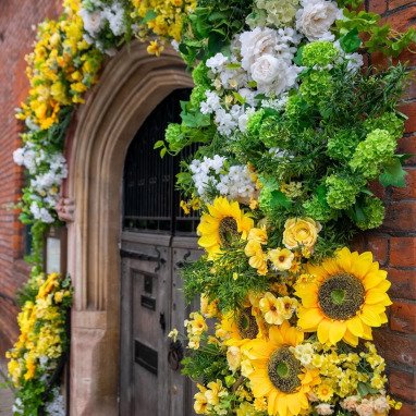 artificial floral arch