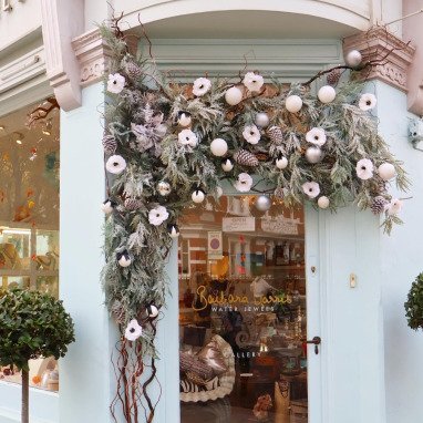 Christmas decor for shops London