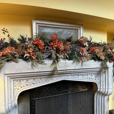 fire place Christmas decoration